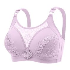 Wireless Bras for Women Lightly Lined Comfort Bralettes Scoop Neck T-Shirt Bra Wide Straps Everyday Bra Welcome to our store, I wish you a happy shopping Our products are produced in our own factory with various styles We offer various discounts, and we offer a 30-day quality guarantee please rest assured to place an order If you have any questions, please feel free to contact me, it is our honor to serve you SOMEONE ASKED Q: Is the quality of the clothes as described? A: Yes, if the product you receive is not as described, we are ready to give you a full refund. Q: How to choose the size? A: Dear Queen, please check our size chart, we suggest buy one two sizes larger. Thank you Womens clothes are made of soft stretch quick-drying high quality fabric. Pro-skin, elastic , durable, make it e Wireless Bras, Cami Bra, Minimiser Bra, Womens Clothes, Everyday Bra, Wireless Bra, Womens Bras, Pink Bra, T Shirt Bra