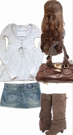 Alison Dilaurentis Outfits, Brown Ootd, Hollister Outfits, Venus Outfits, Clothes Collage, Model Vogue, Alison Dilaurentis, Fashion Tiktok, 2000s Clothes