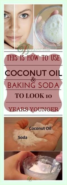 This Is How To Use Coconut Oil And Baking Soda To Look 10 Years Younger Baking Soda Face Scrub, Coconut Oil And Baking Soda, Baking Soda Coconut Oil, Natural Facial Cleanser, Baking With Coconut Oil, Baking Soda Face, Diy Herbal Remedies, Herbal Remedies Recipes, Cream Icing