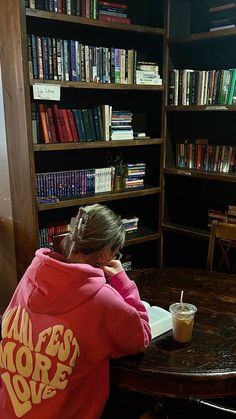 Trendy Hoodie, Oversized Hoodie, Tumblr Hoodie, VSCO Hoodie, puff print back design aesthetic hoodie vbrncy heavyweight hoodie library coffee shop cozy vibes Coffee Shop Cozy, Library Coffee Shop