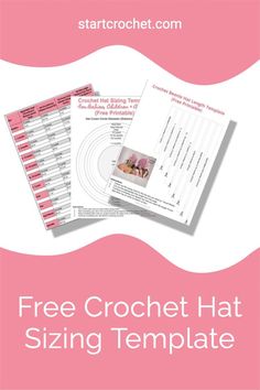 the free crochet hat sizing template