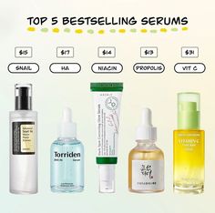 #serum#bestselling#kbeauty#skincare #skinhealth #aesthetic #itgirl Korean Serums, Korean Serum, Green Tangerine, Combination Skin Type, Best Serum, Skin Care Serum, Skin Tips, Combination Skin