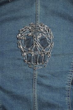 Safety Pin Clothes Punk, Safety Pin Jacket Punk, Designs With Safety Pins, Clothes With Safety Pins, Hoodie With Safety Pins, Jacket With Safety Pins, Punk Safety Pins Fashion, Safety Pin Clothing