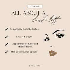 Lash Lift Post, Eyelash Content Ideas, Lash Models Wanted, Lashes Esthetics