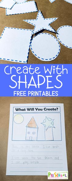 the shape and size of shapes worksheet for children to learn how to make shapes