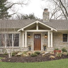 a house that is sitting in the grass