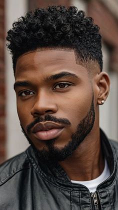 Shadow Fade, Afro Hairstyles For Men, Pompadour Fade, Framing Highlights, Brown Curls, Dreadlock Hairstyles For Men, Men's Hairstyle, Curl Defining Cream, Black Men Hairstyles