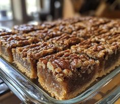 Lazy Girl Pecan Pie Bars  - Recipes Need Pecan Pie Bars Easy, Pecan Pie Bars Recipe, Pecan Pie Easy, Pie Bar Recipes, Refrigerated Pie Crust, Pecan Pie Bars, Pie Crusts, Pie Bars