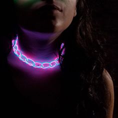 "~The ORIGINAL Glow-Choker(TM)~ Made In NY! The ONLY Handmade Light-Up EL Wire Choker Necklaces!  -------------------------------------------------------- Stand out, Turn Heads and Get Noticed with the most INSANE El-Wire Neon masks on the market! Designed & Created Exclusively by Z'Mad Masker on Long Island, NY since 2012! Be the LIGHT of the party, create memories, friendships & more with these EXCLUSIVE one-of-a-kind conversation starters! THE Perfect Lit Accessory for Mardi Gras, Halloween, Wire Choker Necklace, El Wire, Edm Rave, Tech Jewelry, Necklace Outfit, Light Jewelry, Double Braid, Braid Patterns, Smart Jewelry