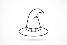 a wizard's hat with a pointed nose on a white background royalty illustration stock illustrations