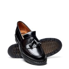 Black Hi-Shine Tassel Loafer | Solovair | Handmade in England – NPS Solovair US Shoe Last, Tassel Loafers, Handmade Shoes, Shoe Care, Leather Loafers, Loafer Shoes, Loafers Men, Leather Shoes