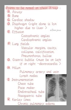 an x - ray is shown with the words in red and white, along with other medical