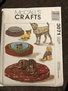 the sewing pattern for this dog bed is very easy to sew and has many different patterns