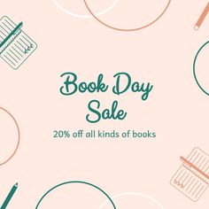 the book day sale is up to 20 % off all kinds of books