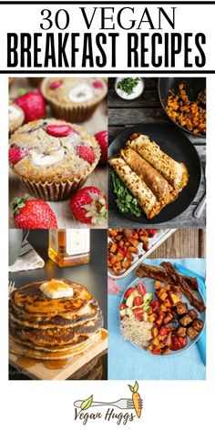 the cover of 30 vegan breakfast recipes