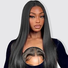 PRICES MAY VARY. Glueless Wigs Human Hair, Hair Material: 100% Unprocessed Remy Human Hair Wig - Glueless Wigs Human Hair Pre Plucked Pre Cut, no any synthetic blends, 200% Density Human Hair Lace Front Wigs, 6x5 wear and go gluelss wig. Classic, never goes out of style Wear and Go Glueless Wig, Wig Cap: New 3D Elastic Dome Cap Wig - no glue no gel no combs, top comfortable and protect your scalp, no worry of allergic. Adjustable elastic band inside which can Fix to Different Size Head Well. Hum Wig Straight, Glueless Wigs, Lace Front Wigs Human Hair, Glueless Wig, Wigs Human Hair, Hd Lace, Lace Front Wigs, Lace Front, Density