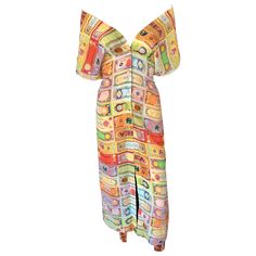 Jean Paul Gaultier Soleil Vintage Currency Money Print Backless Maxi Dress Size M New with tags Drape Pattern, Money Print, Backless Maxi Dress, Backless Maxi Dresses, Couture Vintage, Paul Gaultier, Jean Paul, Jean Paul Gaultier, Diy Clothes