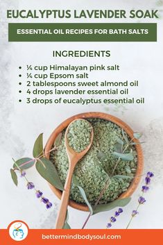 Diy Bath Salts With Essential Oils, Bath Soak Recipe, Bath Salts Recipe, Săpunuri Handmade, Bath Salts Diy, Bath Recipes, No Salt Recipes