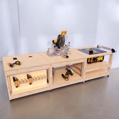 🛠️ Mobile Saw Workbench Plans - Modular & Versatile All-in-One Workbench 🛠️ Build your own Mobile Saw Workbench with this modular, multi-functional design! Perfect for woodworking enthusiasts, this All-in-One Workbench integrates a table saw and miter saw for ultimate convenience in your workshop. Downloadable PDF provides clear, step-by-step instructions to create a compact, mobile workstation that's easy to move and versatile for all your projects. 🪚✨ 🔑 Key Features: PDF Download with deta Table Saw Storage, Diy Table Saw Workbench, Garage Table, Saw Storage, Work Bench Plans, Modular Workbench, Workbench Garage, Workbench Diy, Rolling Workbench