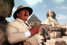 I love the murder mystery style of Agatha Christie. I think it is a very fun and underused element in modern cinema. The image is from the 1978 adaption of her novel 'Death On The Nile' Peter Ustinov, Agatha Christie's Poirot, British Movies, Mystery Film, Movies Worth Watching, Miss Marple, Hercule Poirot, Greatest Mysteries, Film Inspiration