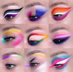 Extravagant Makeup, Makeup Pride, Makeup Challenge, Pride Wear, Graphic Makeup, Make Up Videos