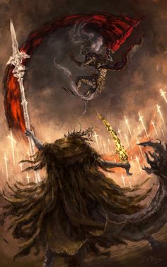 Elden Ring Boss, Dark Souls Wallpaper, Boss Design, Dark Fantasy Artwork