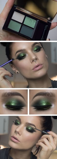 Linda Hallberg | Just another Spotlife | Exklusivt Bloggnätverk site @ Spotlife Doing Makeup, Linda Hallberg, Smoky Eyes, Green Eyeshadow, Special Effects Makeup, Trendy Makeup, Christmas Makeup