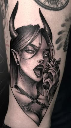 Succubus Tattoos, Gotik Tattoo, Vampire Tattoo, Devil Tattoo, Demon Tattoo, Theme Tattoo