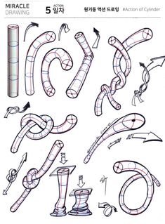 the instructions for how to draw snakes and other things in this drawing lesson are shown