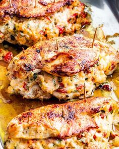 Stuffed Chicken Breast Recipes, Baked Stuffed Chicken, Chicken Boneless Breast Recipes, Easy Chicken Breast, Chicken Breast Recipes Easy, Instant Pot Recipes Chicken, Asiago