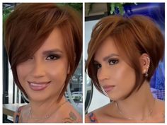 Angled Bobs, Hair Cut, Short Hair Cuts, Hair Ideas, Hair And Nails, Short Hair, Short Hair Styles, Hair Cuts, Hairstyles