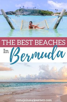 the best beaches in bermuda with text overlay