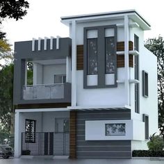 this is an image of a two story house