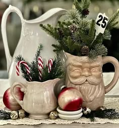 White Pitcher, French Christmas, Country Christmas Decorations, Another Round, Cottage Christmas, Front Porch Christmas Decor Ideas, Porch Christmas Decor Ideas, Porch Christmas Decor