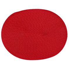 a red rug on a white background