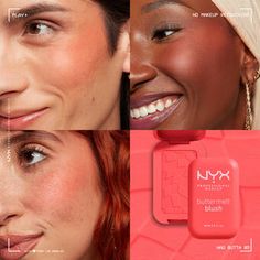 Buttermelt High-Pigment Blush | NYX Professional Makeup Nyx Buttermelt Blush Swatches, Fruit Makeup, Nyx Blush, Orange Butter, Oil Lipstick, Rainbow Fruit, Eyebrow Eyeshadow, Lip Primer, Nyx Professional Makeup