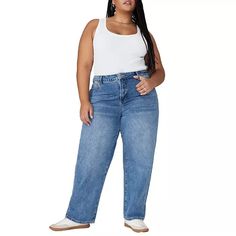 ELOQUII Plus Size The Loose Jean - Macy's 90s Street Style, Plus Jeans, Loose Fit Jeans, Loose Jeans, Plus Size Jeans, Jeans Fit, Loose Fitting, In Store, Pick Up