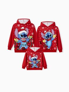 Celebrate the holidays in style with this cozy and comfortable matching outfits set featuring a festive image of Disney's iconic character Stitch.
* Festive Stitch holiday graphic
* Soft and cozy fabric
* One-piece outfit
* Ribbed neckline and cuffs
* Long sleeves
* Pullover style
* Comfortable fit
* Standard length Boys Ugly Christmas Sweater, Stitch Family, December Gift, Mens Ugly Christmas Sweater, Ugly Christmas Sweater Women, Christmas Matching, Kid Character, Lilo Stitch, Disney Lilo