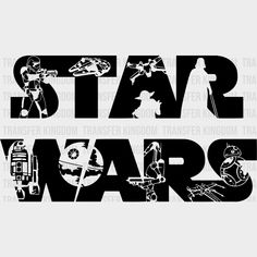 Star Wars Disney Dtf Transfer Unisex - S & M (10’) / Dark Color Design See Imaging Star Wars Tshirt Ideas, Star Wars Cricut Projects, Star Wars Stencil, Disney Iron On, Star Wars Valentines, Dtf Designs, Cruise Shirts, Stencil Ideas, Star Wars Drawings