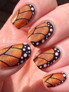 Best Nail Art Designs, Flower Nail Art, Butterfly Nail, Gel Nail Designs, Nail Art Inspiration, Nail Art Tutorial