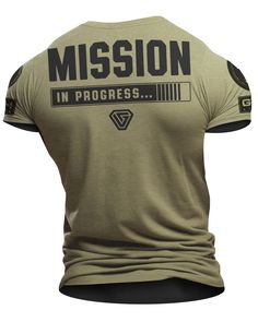 Mission In Progrerss - Introducing Gymish Lifestyle's collection of male gym workout t-shirts, the perfect addition to your workout wardrobe. Our motivational gym t-shirts are designed to inspire and motivate you to push harder and reach your fitness goals. Whether you're hitting the gym, weightlifting, or running, these workout shirts for men are the perfect choice. Cool T-Shirt - These funny workout shirts for men with sayings feature a cotton tee perfect for a guy at the gym. The gym workout shirts for men are highly comfortable and flexible for workouts Unique Graphic Tees - These tshirt lifting gifts for men each feature a unique saying, quote, or other design ideas. The mens funny saying shirts are unlike what a typical gym or sports lover wears Trendsetter Styles: Choose from our po Athletic Fit T-shirt With Letter Print, Athletic Fit Letter Print T-shirt, Gym Graphic Tees, Gym Shirts Mens, Mens Aesthetic, Funny Gym Shirts, Funny Workout Shirts, Mens Workout Shirts, Gym Humor