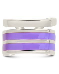 Love bold statement pieces and bright purple? This chunky ring is perfect for you! It features layers of bright purple enamel and is available in gold and silver metal tones. Perfect for layering, mixing, and matching. Materials: 14K gold or rhodium plated brass, enamel Features: 0.5" width, Lead & Nickel free Unique Multicolor Enamel Ring, Luxury Multicolor Enamel Ring, Fine Jewelry Multi-stone Enamel Ring, Gold Enamel Multi-stone Ring, Nickel-free Purple Enamel Jewelry, Forever Rings, Chunky Ring, Chunky Rings, Bright Purple