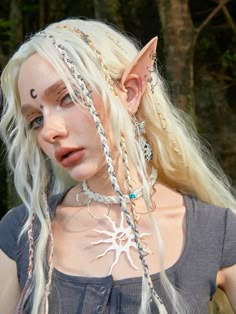 ROMWE Hippie 2pcs Elf Design Ear Climber | SHEIN USA Cosplay Elf, Earth Fairy, Elf Design, Woodland Elf, Elf Cosplay, Fairy Ears, Forest Elf