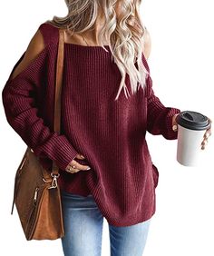 Fall Tunics, Pull Oversize, Oversized Sweaters, Saint Patrick's Day, Cold Shoulder Sweater, Chunky Knitwear, Loose Outfit, Oversized Pullover, Loose Sweater