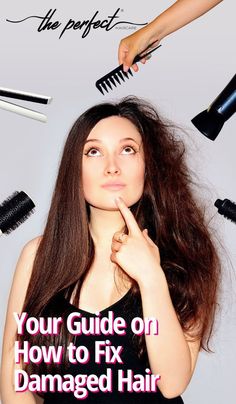 Fix Damaged Hair, Diy Hair Hacks, Diy Haircare, Red Hair Inspiration, Stop Hair Breakage, Haircare Tips, Hair Curling Tips, Hair Mistakes, Split Hair