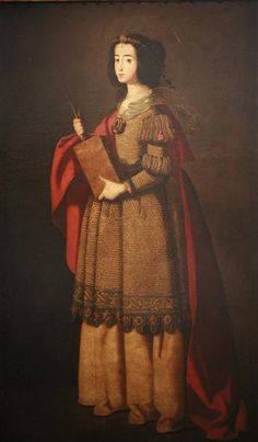 an old painting of a woman with a book in her hand