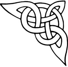 a celtic knot is shown in black and white