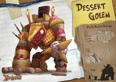 an image of desert golem from the video game ice cream