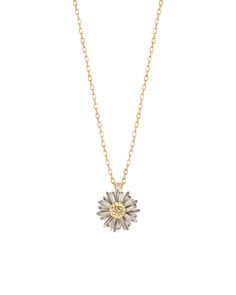 Introducing the Bernard James MAXI FLORA 14K Charm necklace, a captivating piece that beautifully showcases the brand's signature Sunflower charm appliqué. Set on a 16" solid 14K gold diamond-cut cable chain, this enchanting charm is designed to move with ease and fluidity, evoking a sense of grace and style. Thoughtfully designed in Brooklyn and handcrafted in NYC, this necklace features Solid 14K Yellow and Green Gold, a standard 16" chain length, and an 11mm width of flowers, creating an exqu Sunflower Charm, Daisy Charm, Daisy Necklace, Gold Diamond Necklace, Yellow And Green, Engraved Items, Precious Gems, Diamond Cut, Cable Chain