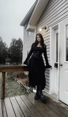 #gothoutfit #gothic #darkaesthetics #allblackoutfit #platforms #corset #whimsical Goth Outfit, All Black Outfit, Goth Outfits, Ootd